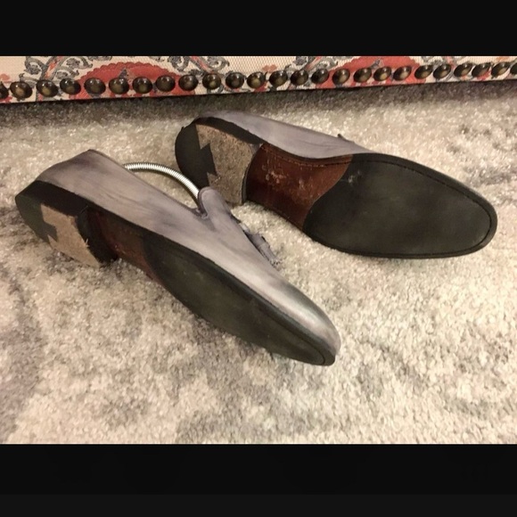 UNDANDY Grey Dress Shoes Loafers with Tassels eu41 us8.5 paid $298 - Picture 3 of 4